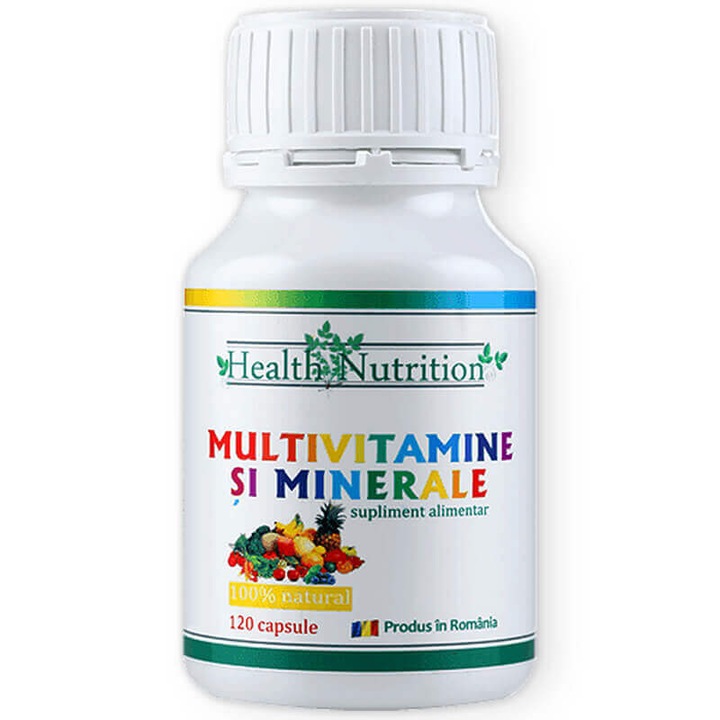 Multivitamine si Minerale 100% naturale Health Nutrition 120 capsule