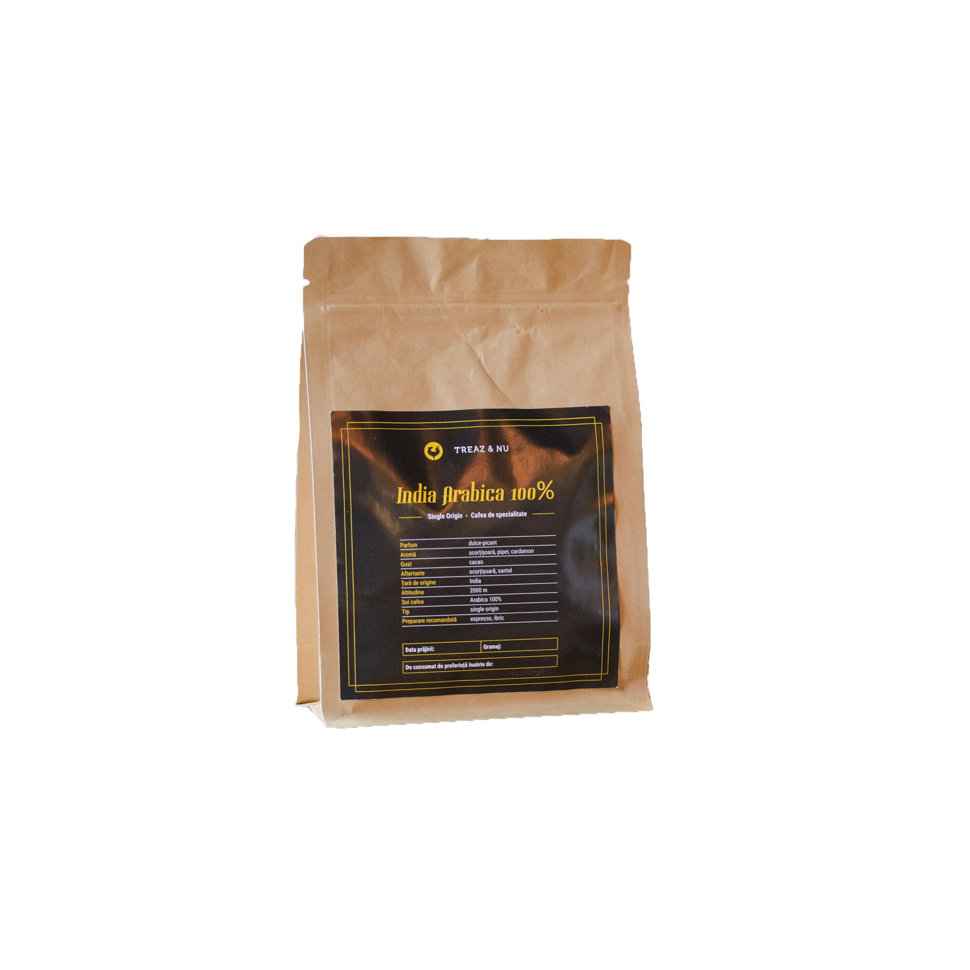 Cafea de specialitate 100% arabica, India, 250 g