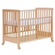 Patut co-sleeping 120x60 cu laterala culisanta total si roti Treppy Dreamy Plus, integral din lemn masiv fag, reglabil pe 5 nivele, include sistem de ancorare, culoare natur