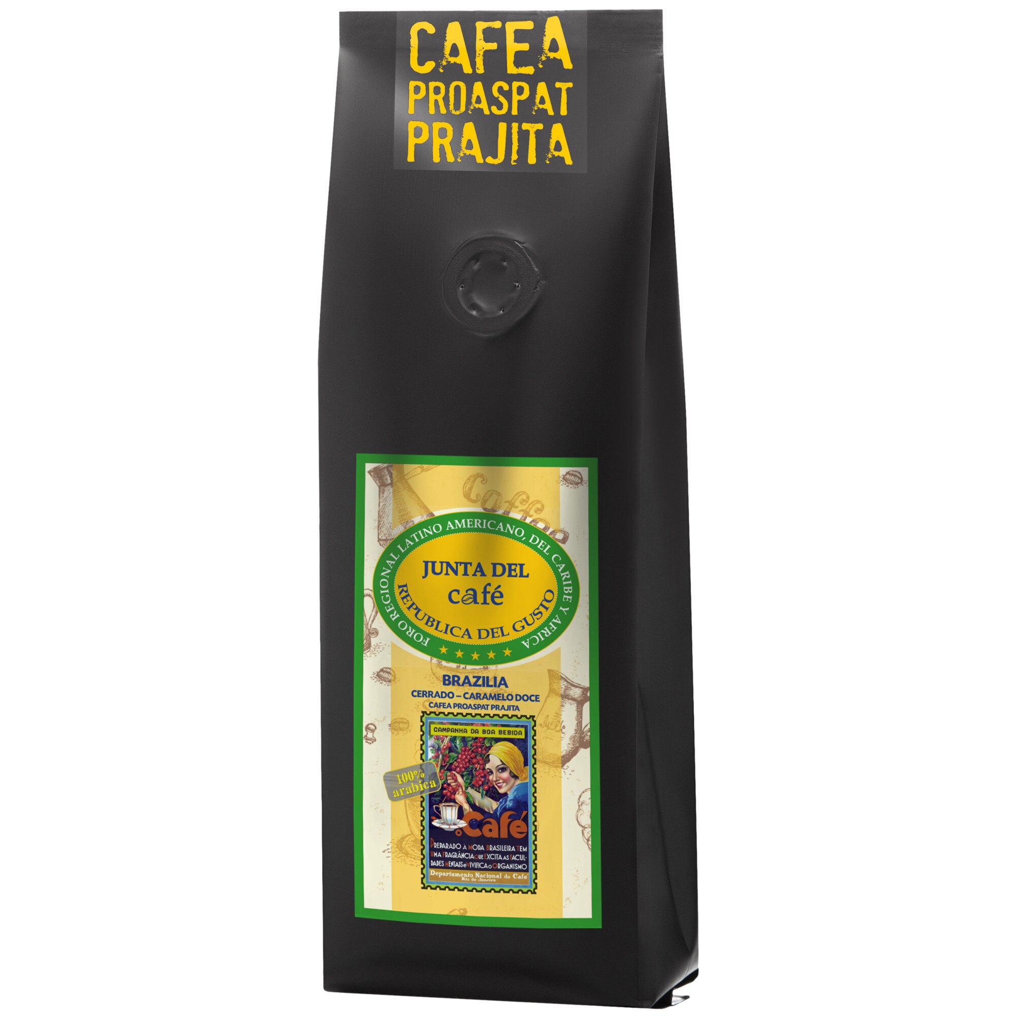 Cafea Proaspat Prajita, 500 gr, Brazilia Cerrado - Caramelo Dolce, 100% Arabica, boabe