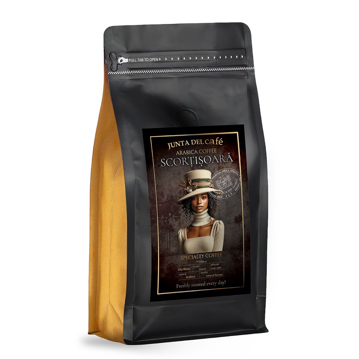 Cafea Proaspat Prajita, 500 gr, aroma naturala Scortisoara, 100% Arabica, boabe