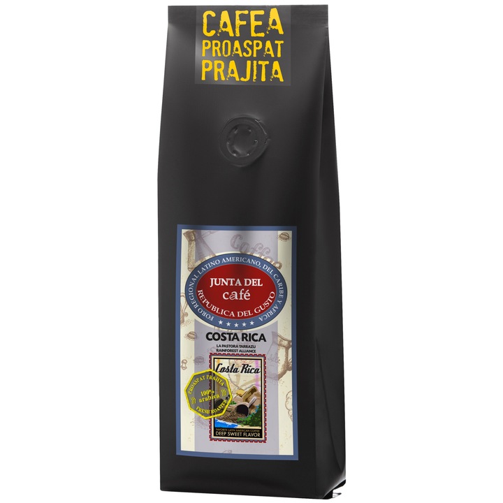 JUNTA DEL CAFÉ Costa Rica Frissen pörkölt kávé, 250 g, 100% Arabica