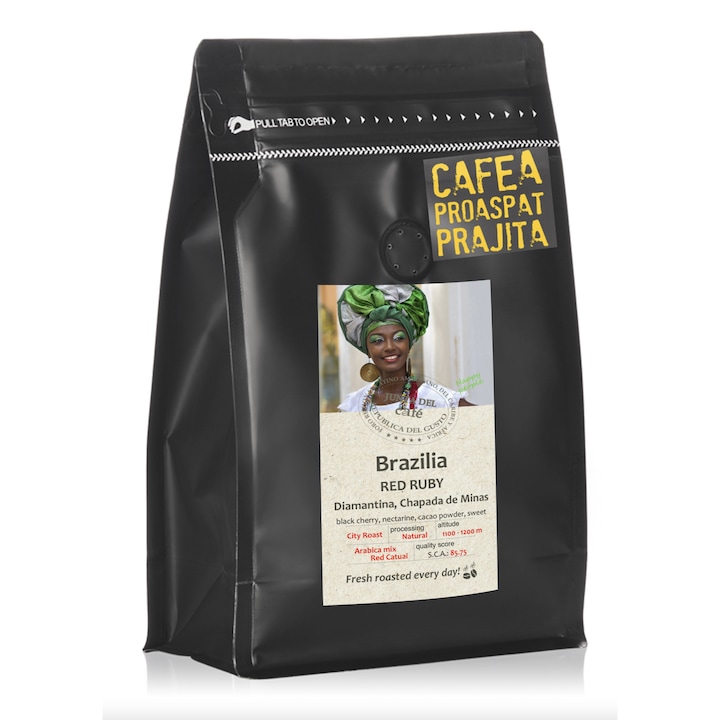 Прясно изпечено кафе, 500 gr, Brazil Red Ruby Specialty Coffee, 100% арабика, смляно