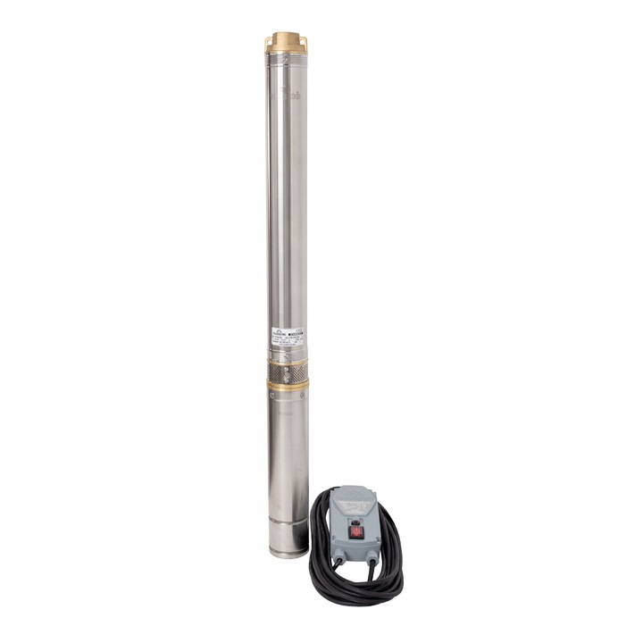 Pompa submersibila centrifugala multietajata Wasserkonig SI10094/3.5, diametru 3.5", putere 1500 W, debit 5640 l/h, inaltime refulare 100 m