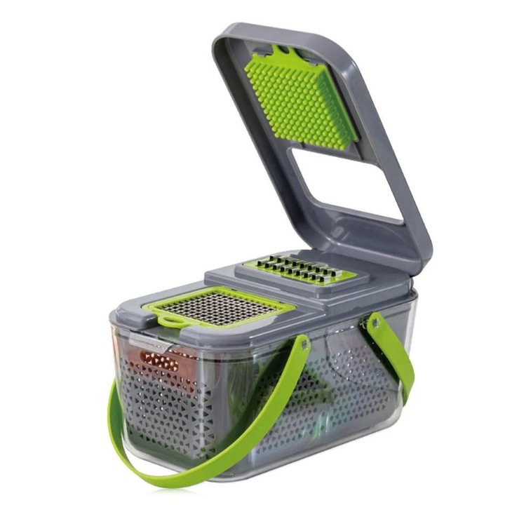 Razătoare Multifuncțională SPIKO, 22 Accesorii, Inox, Multicolor, Portabil