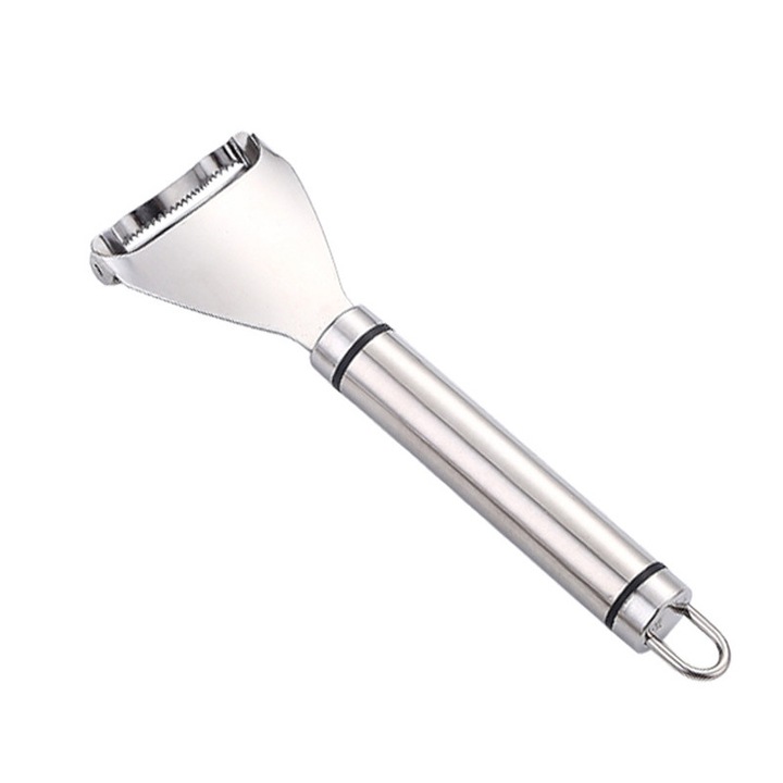 Masina de decojit porumb, otel inoxidabil, design ergonomic, usor de utilizat si de curatat, 18 x 6,5 cm, argintiu