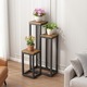 Suport de plante din metal rustic practic, modern BADU 34x34x67 cm