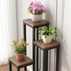Suport de plante din metal rustic practic, modern BADU 34x34x67 cm