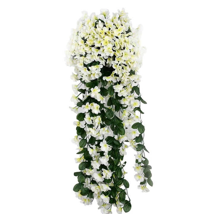 Ghirlanda flori artificiale multicolor 90cm decor suspendat