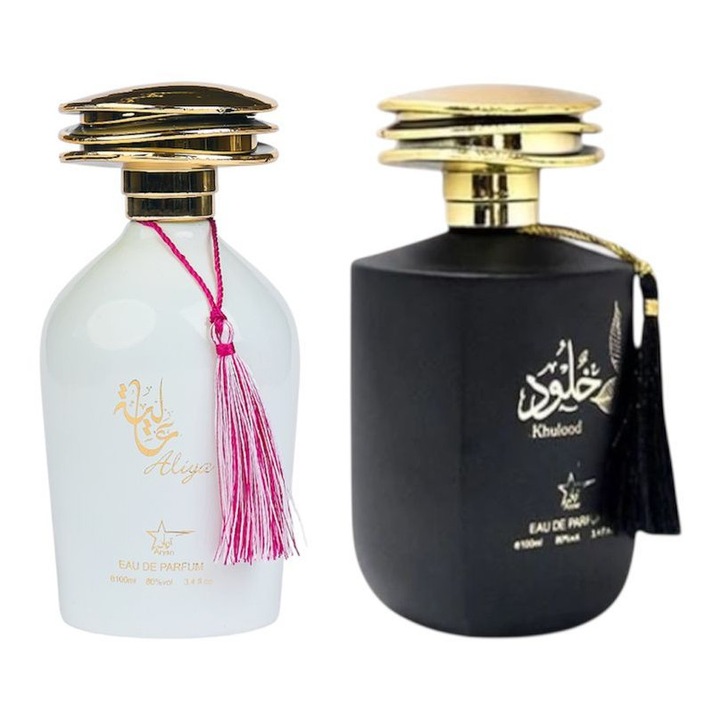 Set, Apa de Parfum, Aliya/ Khulood, Femei, 2x100 Ml