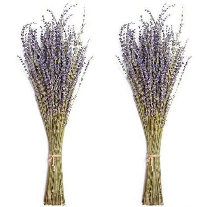 Szárított Természetes Levendula Csokrok, 2 db, Lila, 20x5cm