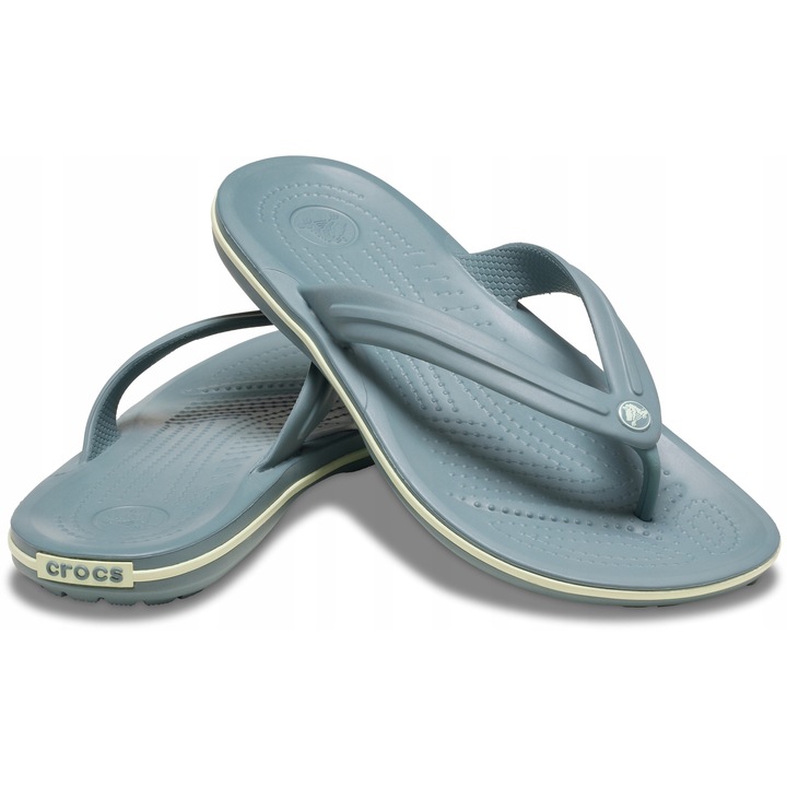 Crocs, Papuci flip-flop Femei Croslite, Crocband 11033 Flip, Verde, 36-37 EU