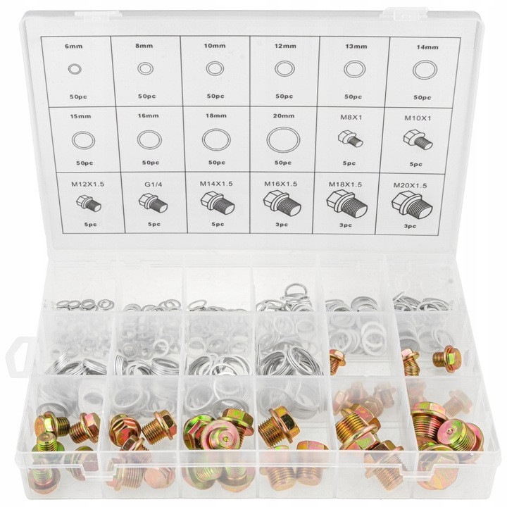 Комплект пробка за маслен картер и алуминиева шайба, 534 части