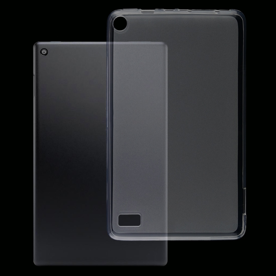 Husa tableta pentru Amazon Kindle Fire 7 (2019), silicon transparent 0, 75 mm, rezistent la caderi