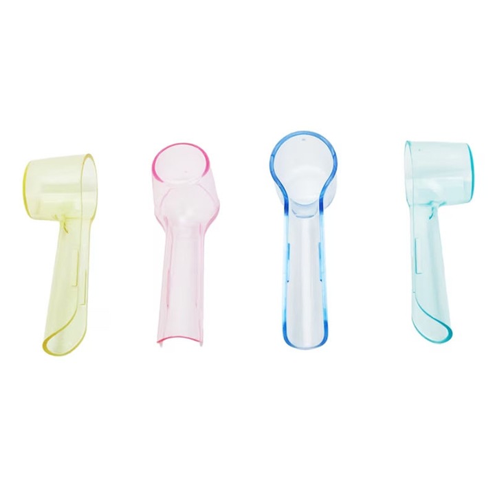 Set capac de protectie pentru periuta electrica Rqiurpn, compatibil cu Oral B, 4 bucati colorate