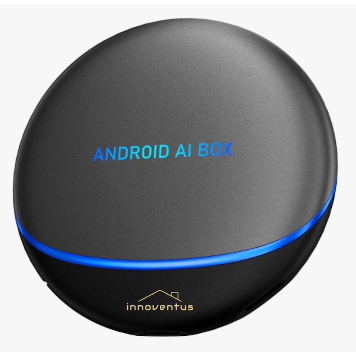 AI Box Android 12 INNOVENTUS adapter, vezeték nélküli CarPlay és Android Auto, 8 GB RAM + 128 GB ROM, 4G SIM, GPS, Octa-Core, YouTube, Netflix, Google Play, Osztott képernyő, Plug & Play, vezetékes CarPlay-jel rendelkező autókhoz