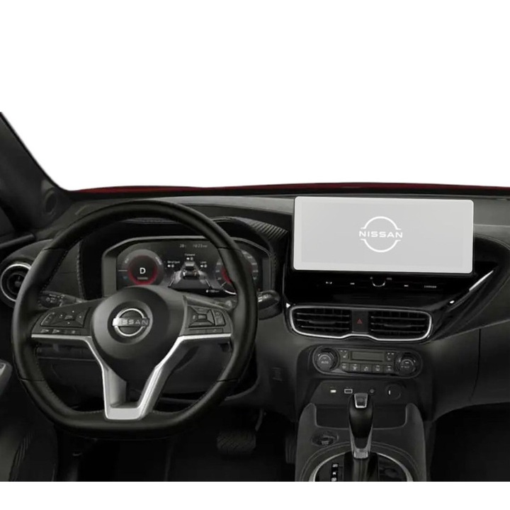 Folie Protectie Navigatie Nissan Juke 2025+, Duragon, protectie Display Navigatie, silicon Mat, Anti-zgarieturi, Anti-amprenta, Anti-reflex, Regenerabila, Flexibila, Anti-Shock, kit instalare