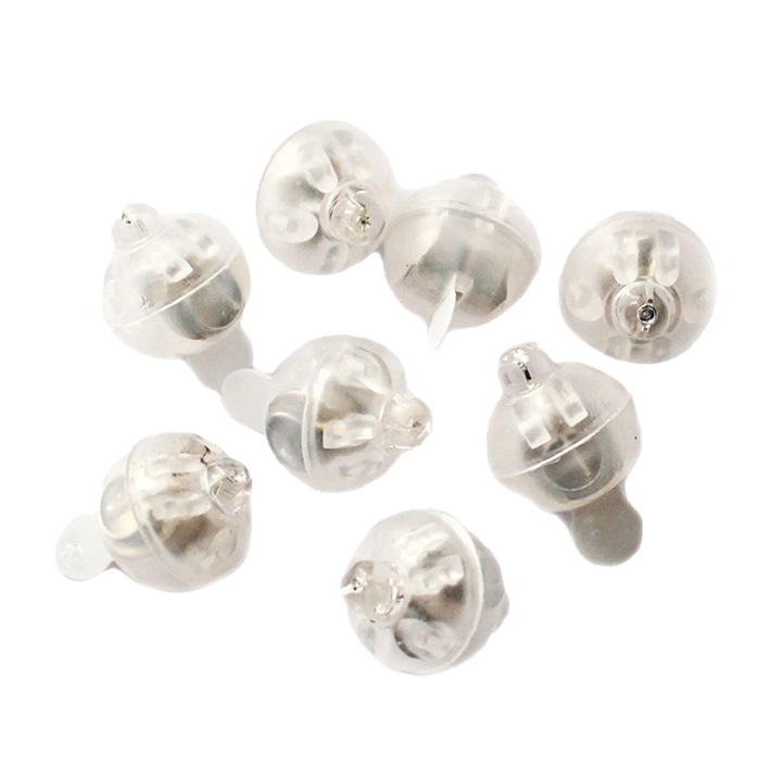 10 db többszínű kerek LED lámpa szett léggömbökhöz 1.5cm YANYXR