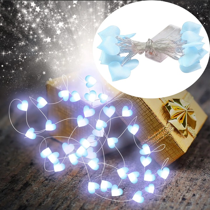 Светеща инсталация сърчица LED YANYXR 3м многоцветна