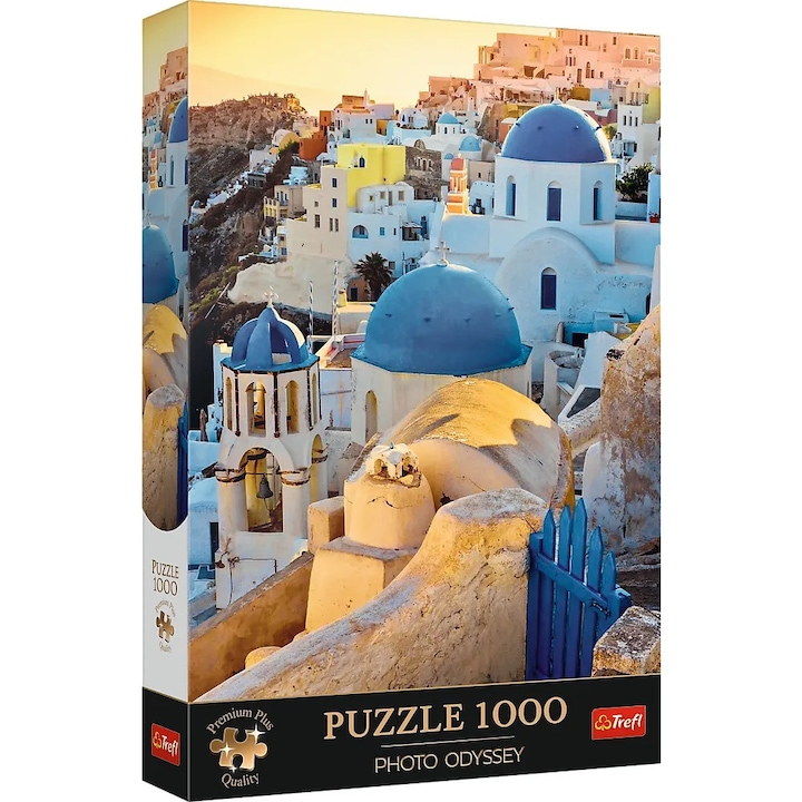 Пъзел Trefl 1000 Premium Plus Photo Odyssey Santorini