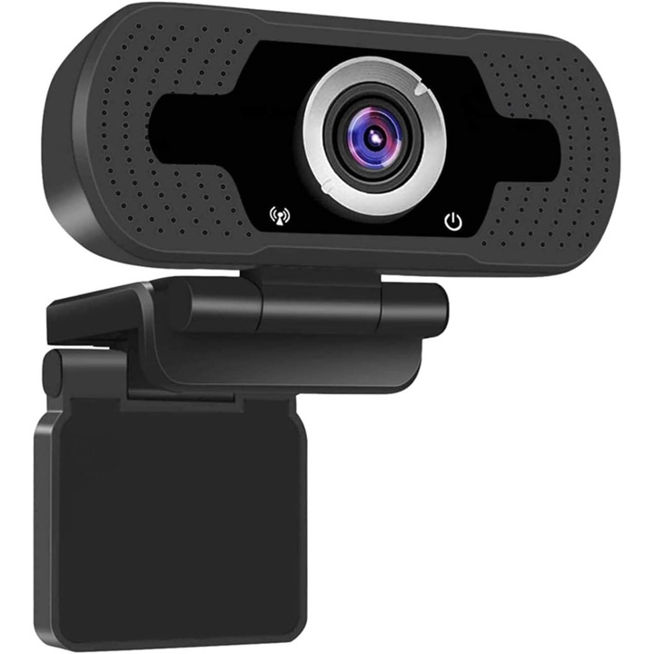 Webcam USB 1080P cu microfon, Full HD, unghi larg