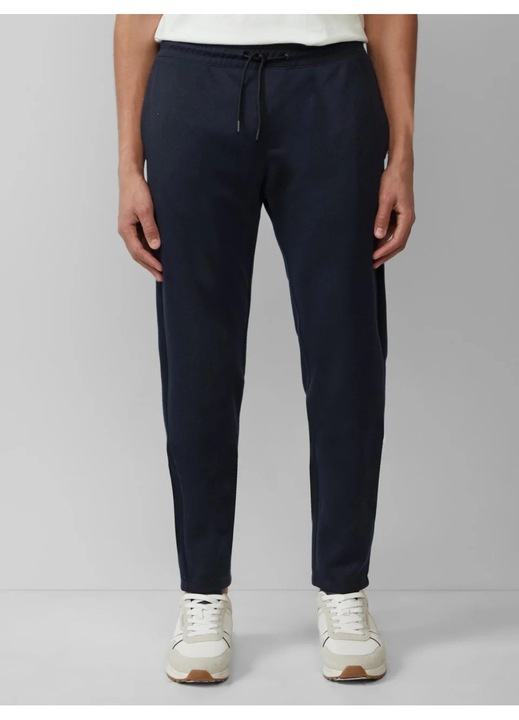 S.Oliver Pantaloni The Jogger barbati, Phoenix, cu talie medie si croiala Regular Fit, Bleumarin inchis, Bleumarin inchis