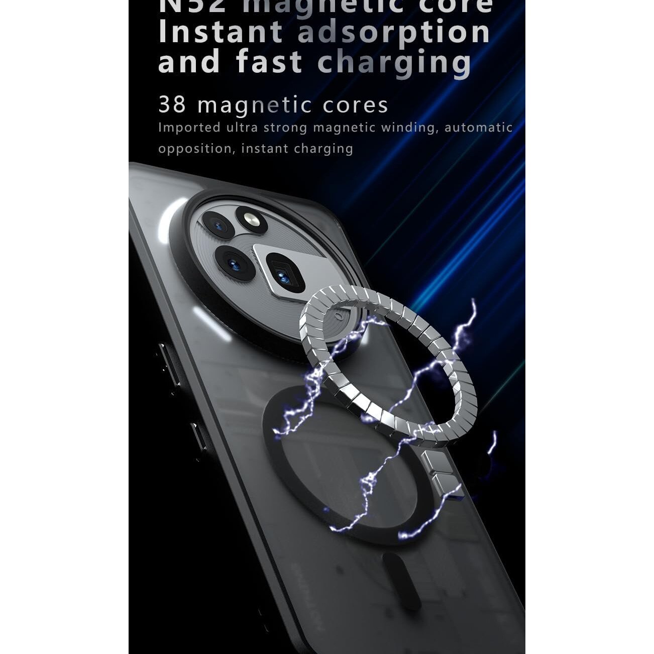 Husa pentru Nothing Phone (3a) Pro compatibila MagSafe, Anti-Shock Protection, TPU, transparent/negru