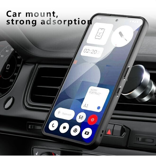 Husa pentru Nothing Phone (3a) Pro compatibila MagSafe, Anti-Shock Protection, TPU, transparent/negru