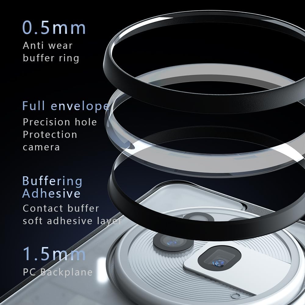 Husa pentru Nothing Phone (3a) Pro compatibila MagSafe, Anti-Shock Protection, TPU, transparent/negru