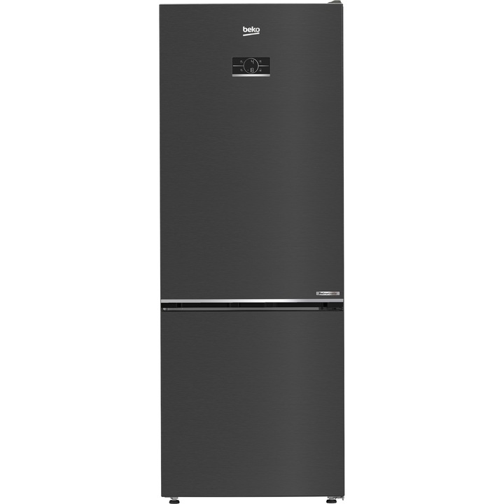 Хладилник Beko B3RCNE564HXBR, 490 л, No Frost, В 192 см, Сензорно управление, Обръщащи се врати, Клас E, Тъмен инокс