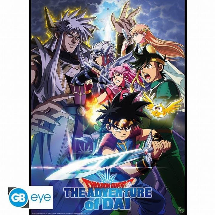 Dragon Quest Dai - Set articole fan gaming, 52x38cm