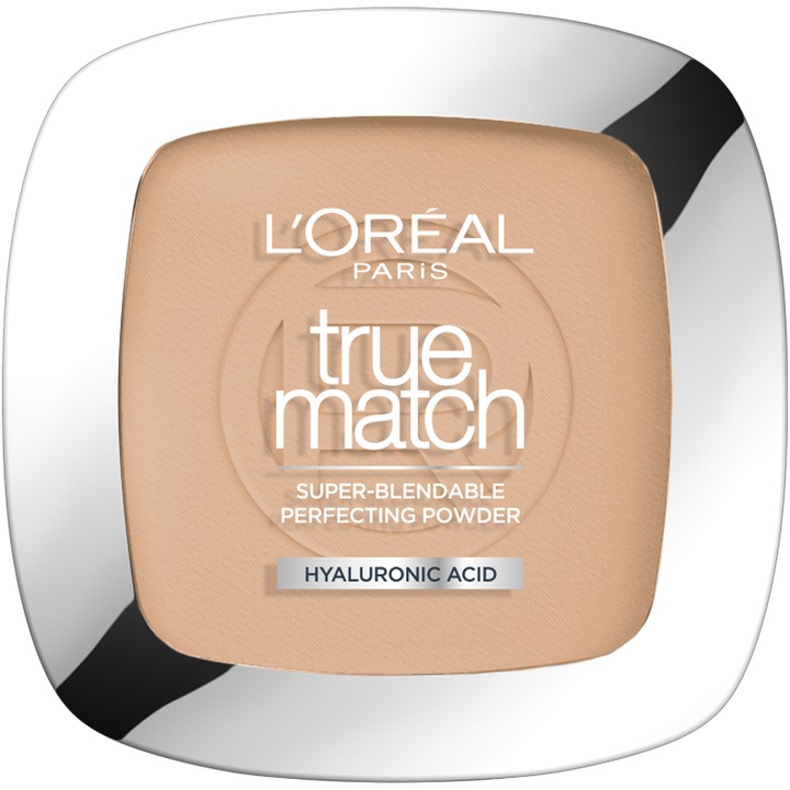 Pudra compacta L'Oreal Paris True Match 2R/C Subton Rece, rezistenta indelungata si aspect mat, 9 g