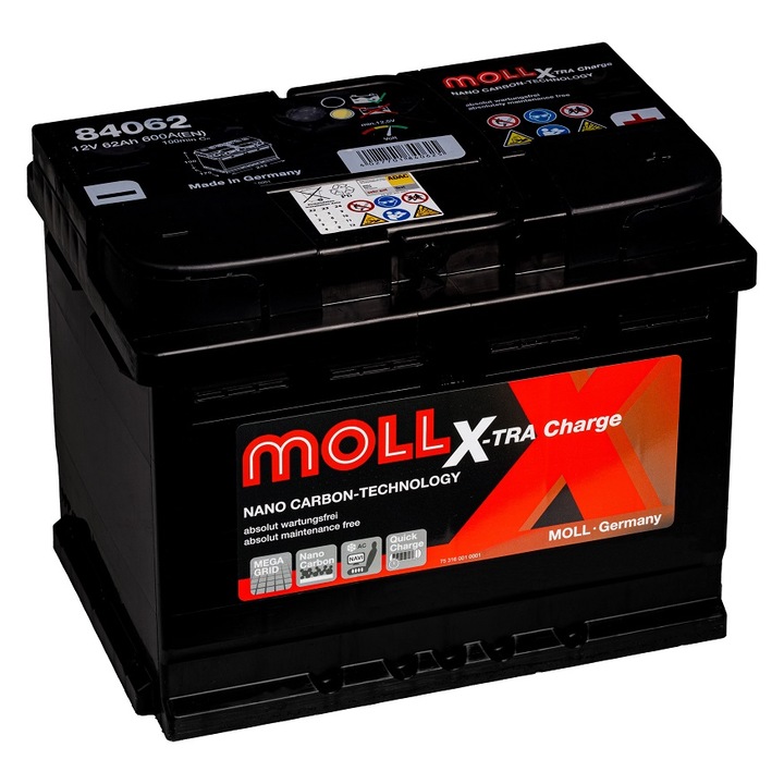 Baterie auto Moll Xtra Charge 62Ah 83062
