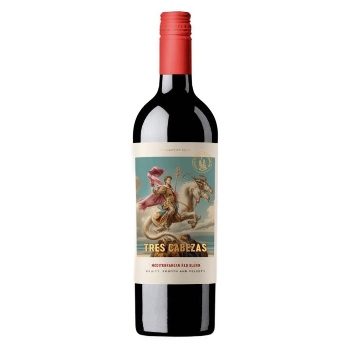 Червено Вино Celler Pescador Tres Cabezas, 750 мл