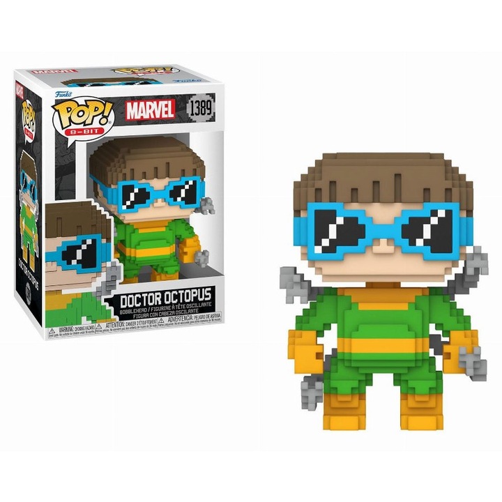 Фигурка Funko POP Marvel 1389 Доктор Октопод 8-битова, многоцветна, 9 см