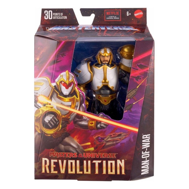 Figurina Masters of the Universe, Mattel, Man O' War Duncan Phigoura Drases, 18cm