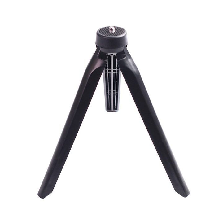 Trepied mini, 19.5x3cm, negru, capacitate 2kg, rotire 360°