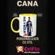 Cana Neymar Jr PSG Prezentare, ceramica, Cri-Flo, 330ml, Maner si interior Galben