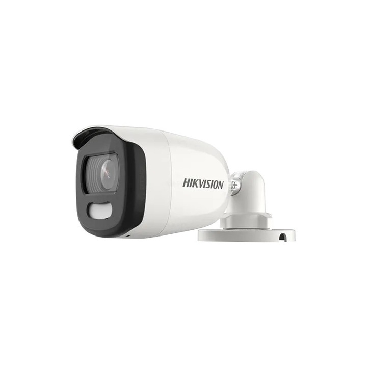 Камера за видеонаблюдение, HIKVISION DS-2CE10HFT-E, 5MP, 2.8 мм обектив, ColorVu, интелигентно осветление 20 м