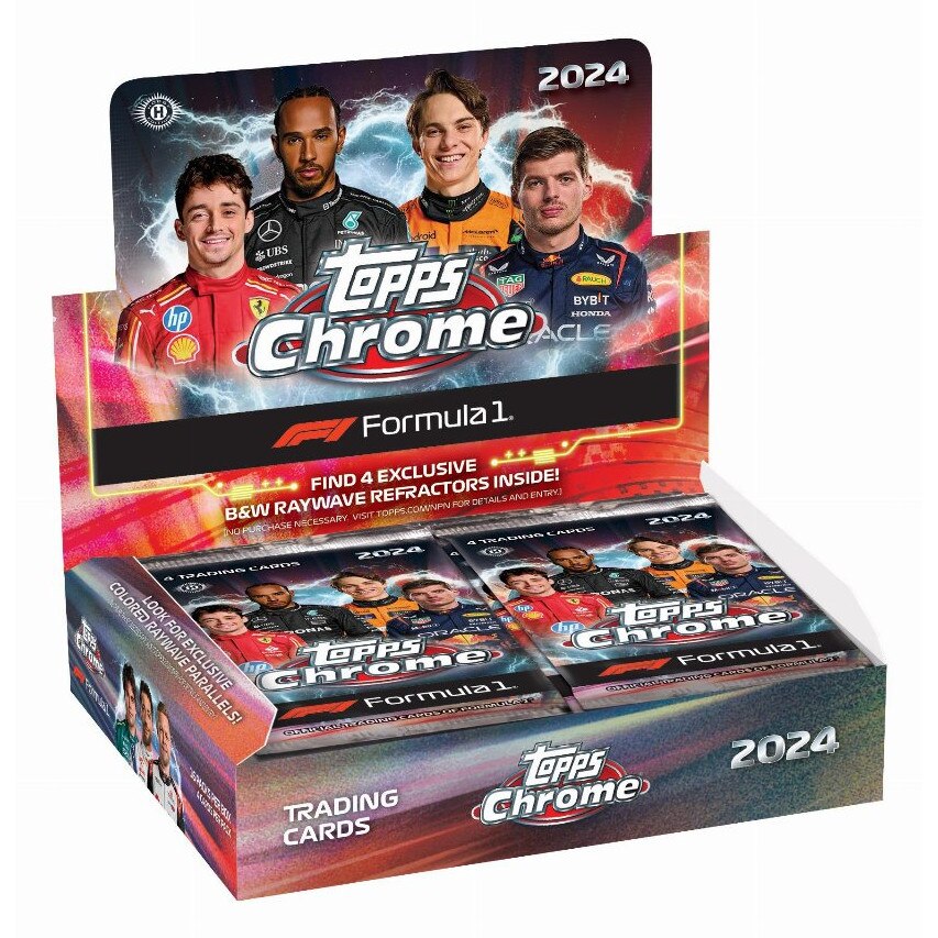 Topps - Set jocuri de societate 2024 Chrome Formula 1 (F1) Racing