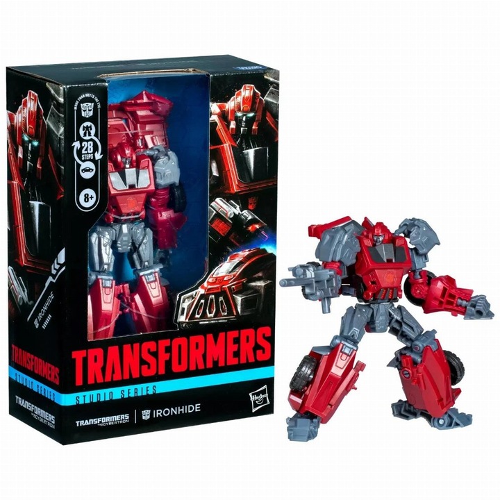 Figurina Transformers, Hasbro, Voyager Class, 17 cm, Rosu