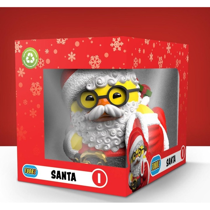Numskull kacsa figura, Holiday Tubbz - Mikulás #1, 10cm