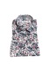 Cămașa cu mâneca lunga pentru bărbați, Model floral-1615, Rosu/Alb/Bleumarin