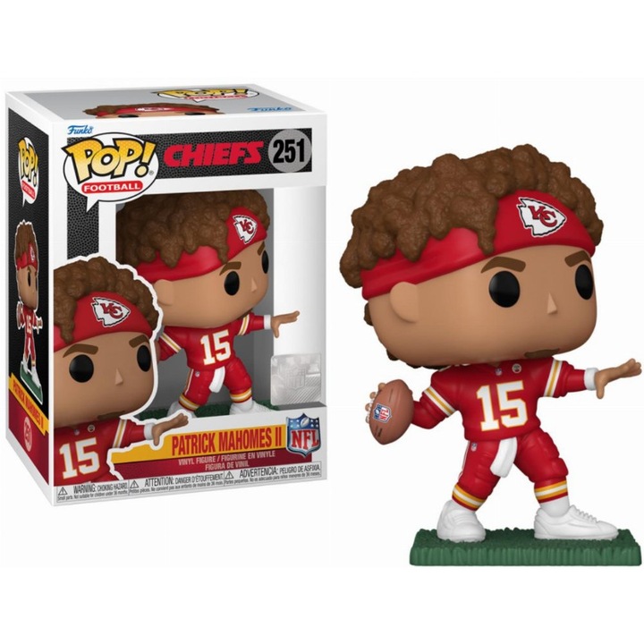 Figurina, Funko POP, NFL: Chiefs - Patrick Mahomes II, Multicolor