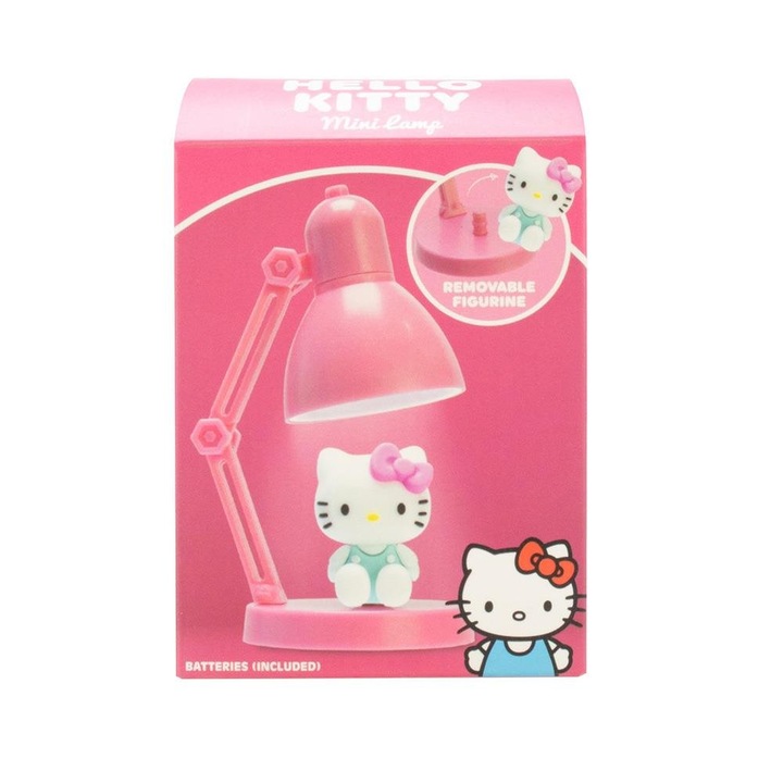 Фигурка Hello Kitty, Blue Sky Studios, Дизайнерска лампа, 10 см, Розова