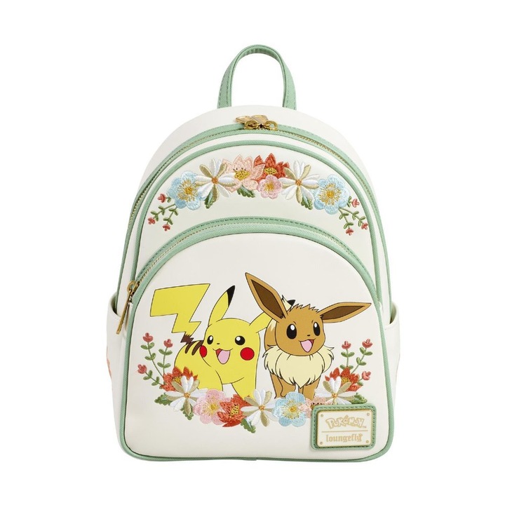Loungefly Pokémon Pikachu és Eevee mini hátizsák, gamer rajongói cikkek