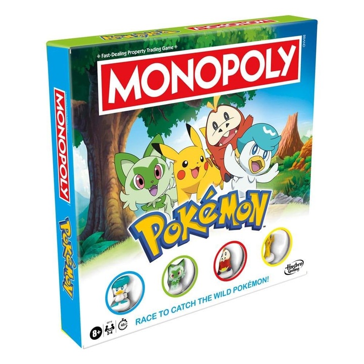 Joc de societate Monopoly: Pokemon, Winning Moves, 8 ani+