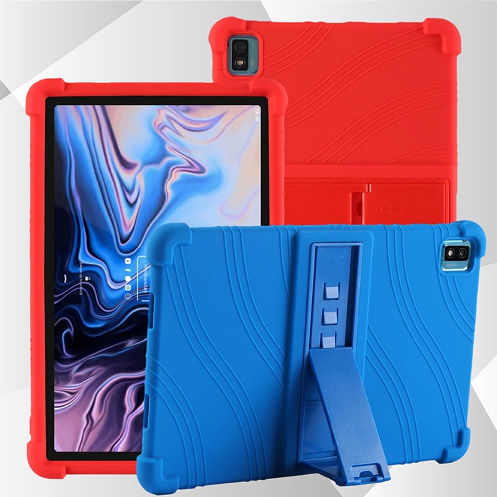 Husa tableta pentru TCL 10 Tab Max 10.36 inch, silicon, cu suport invizibil, protectie, Negru