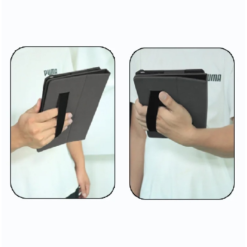Husa tableta pentru TCL NxtPaper 11, piele, tip carte, pliere in 2, magnetica, rezistenta la socuri, albastru deschis