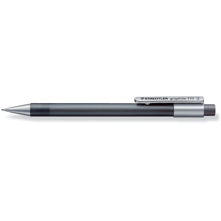Creion automat cu guma Staedtler, 0.5 mm, gri, pentru uz scolar si profesional